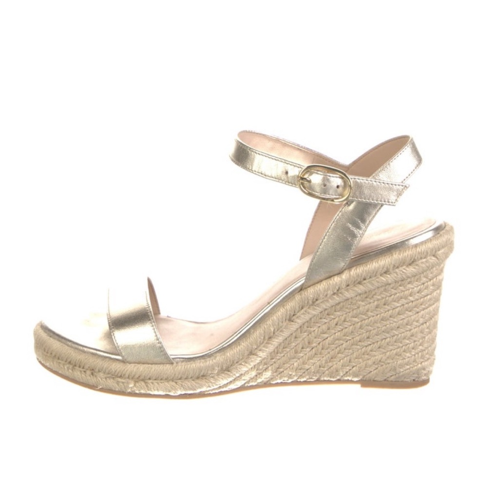 Stuart Weitzman Leather Espadrilles Size 9